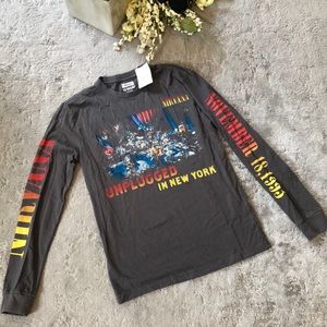 NWT Nirvana Long-Sleeve Graphic Shirt